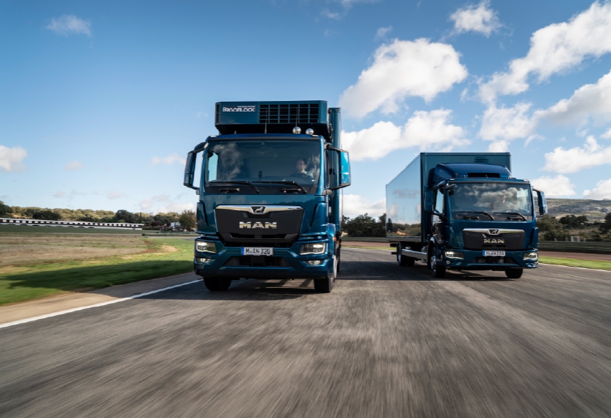 Autocarro MAN TGM per trasporto e distribuzione